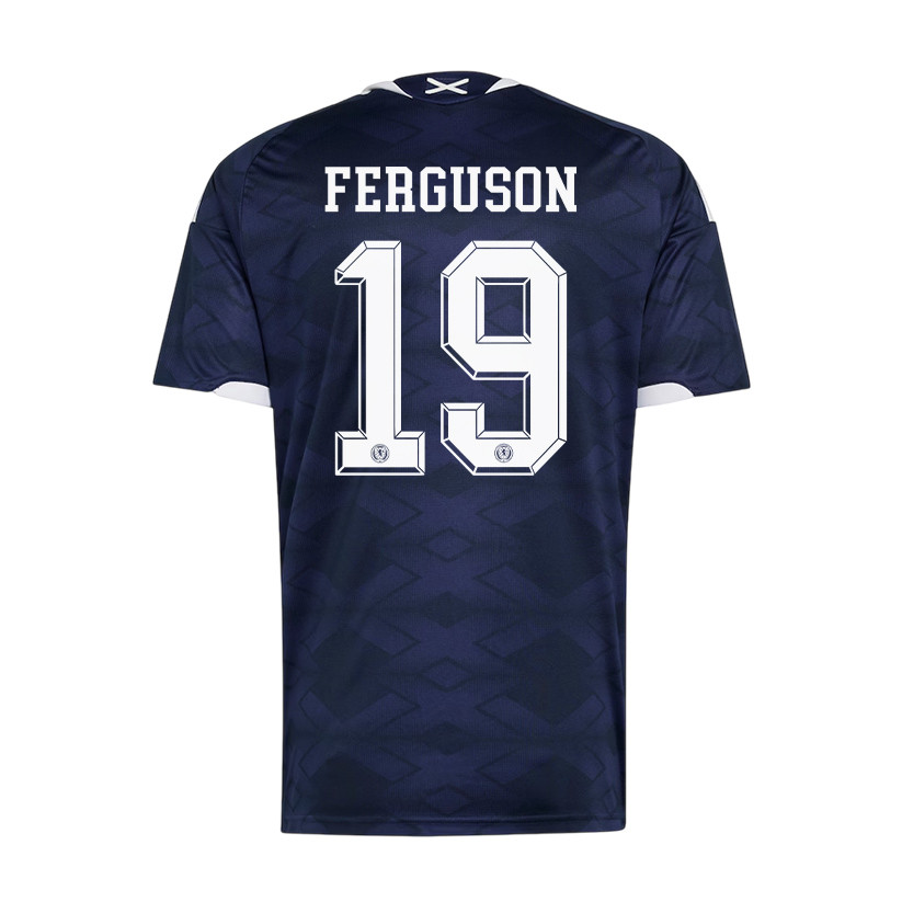 Lewis Ferguson 19 Scotland National Team 2026 x World Cup Patch Home Jersey - Navy, Men - Jersey Teams
