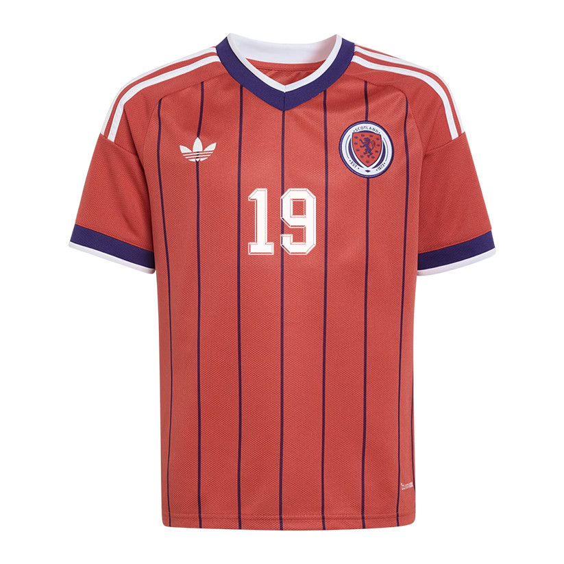 Lewis Ferguson 19 Youth Scotland National Team 2026 Away Jersey - Red - Jersey Teams