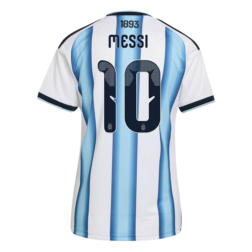 Lionel Messi 10 Women's Argentina National Team 2026 Home Jersey - White - Jersey Teams