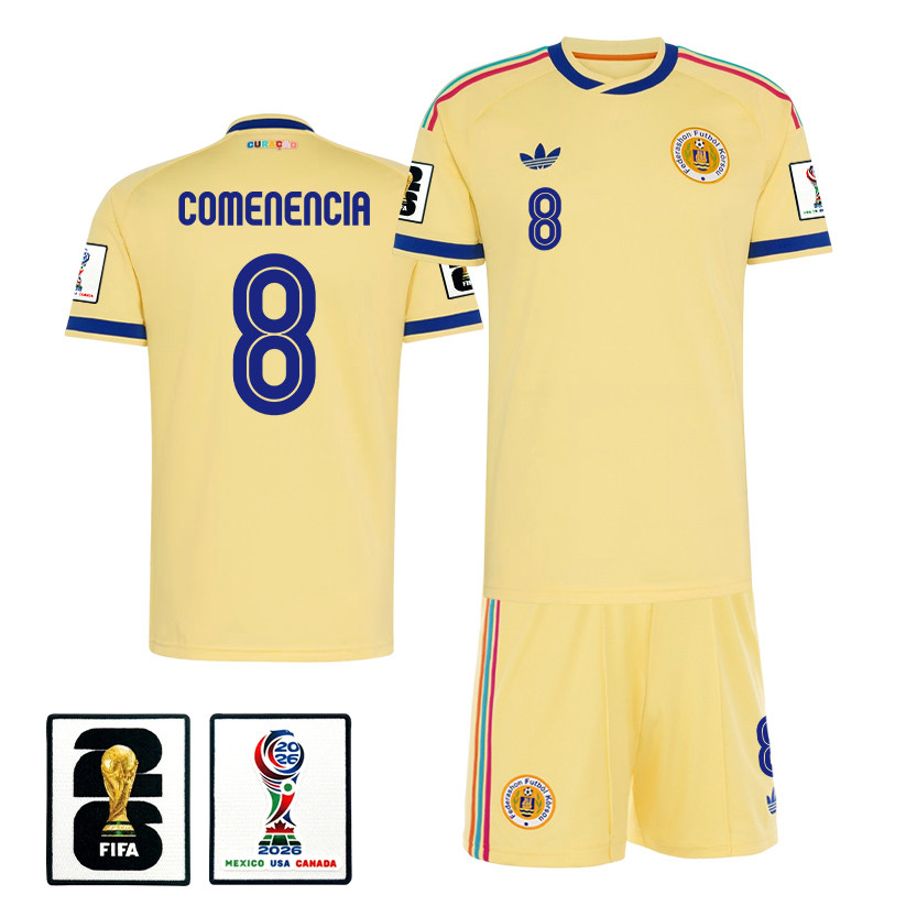 Livano Comenencia 8 Curacao 2026 Away Men Jersey & Shorts Set – Yellow – Jersey Teams