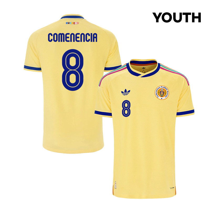 Livano Comenencia 8 Youth Curaçao National Team 2026 Away Jersey - Yellow - Jersey Teams