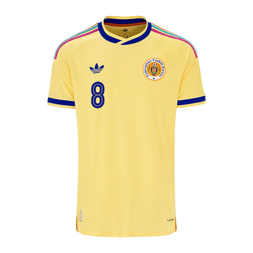 Livano Comenencia 8 Youth Curaçao National Team 2026 Away Jersey - Yellow - Jersey Teams