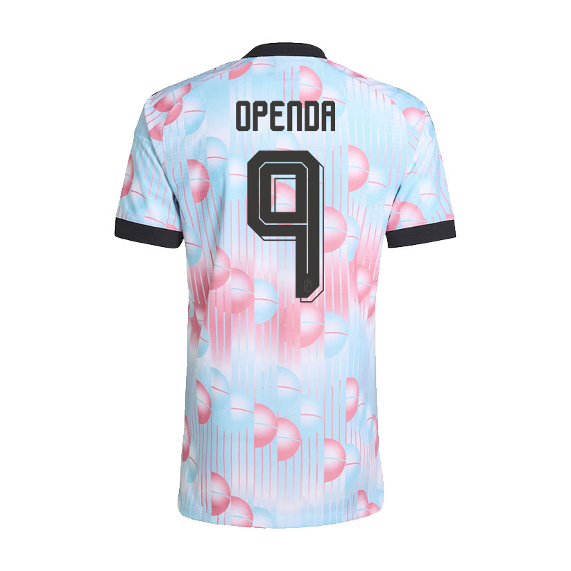 Loïs Openda 9 Belgium National Team 2026 Away Jersey - Light Blue, Men - Jersey Teams