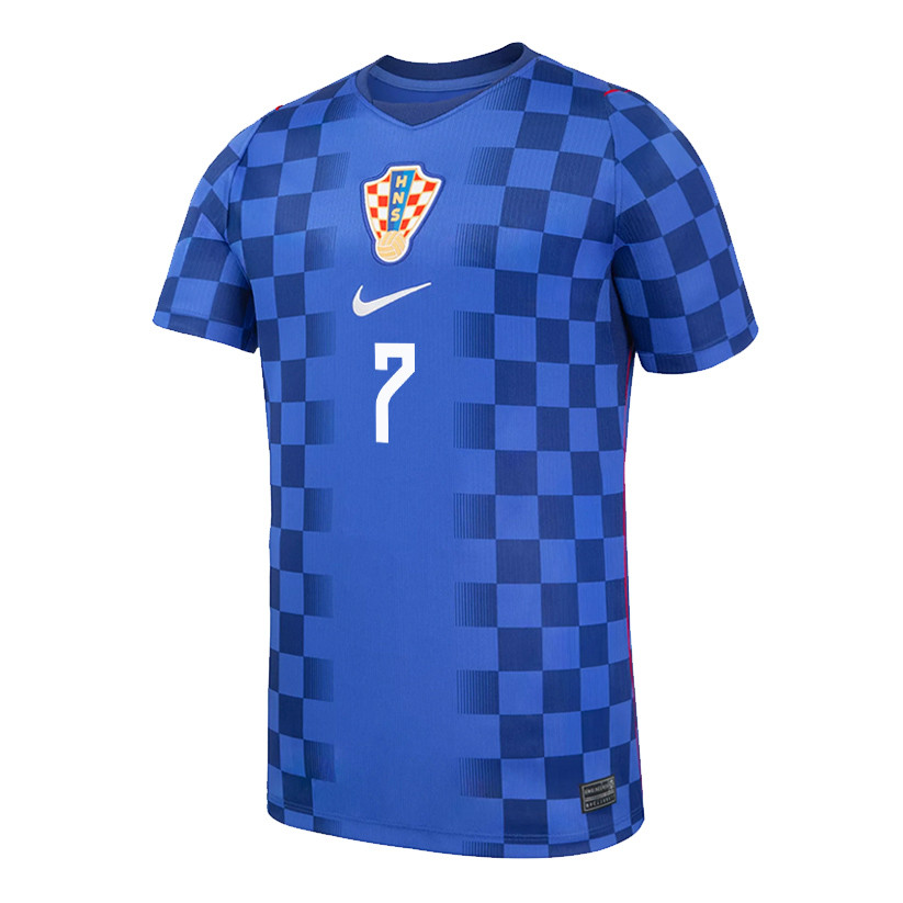 Lovro Majer 7 Youth Croatia National Team 2026 Away Jersey - Blue - Jersey Teams