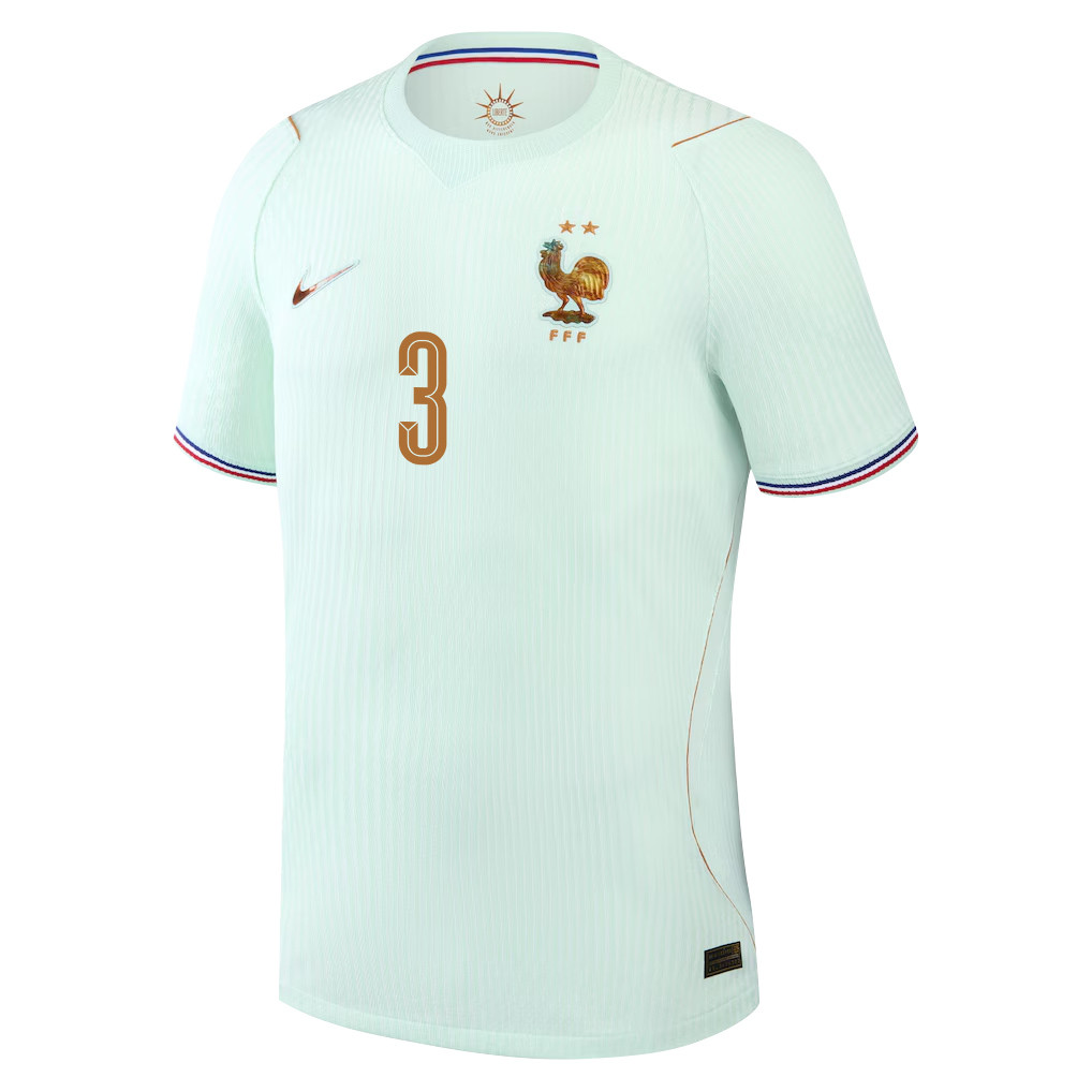 Lucas Digne 3 France National Team 2026 Away Jersey – Green, Men – Jersey Teams