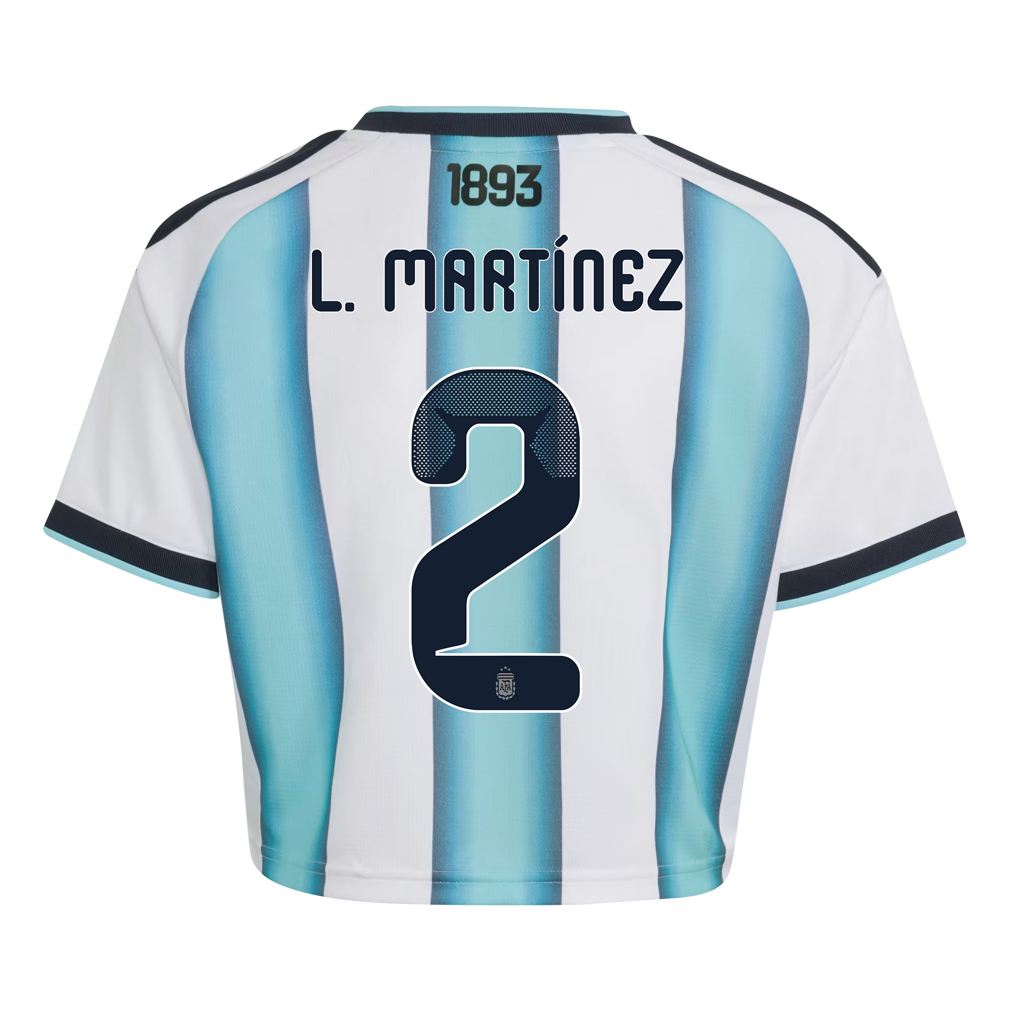 Lucas Martínez Quarta 2 Argentina 2026 Home Women’s Cropped Jersey - White - Jersey Teams