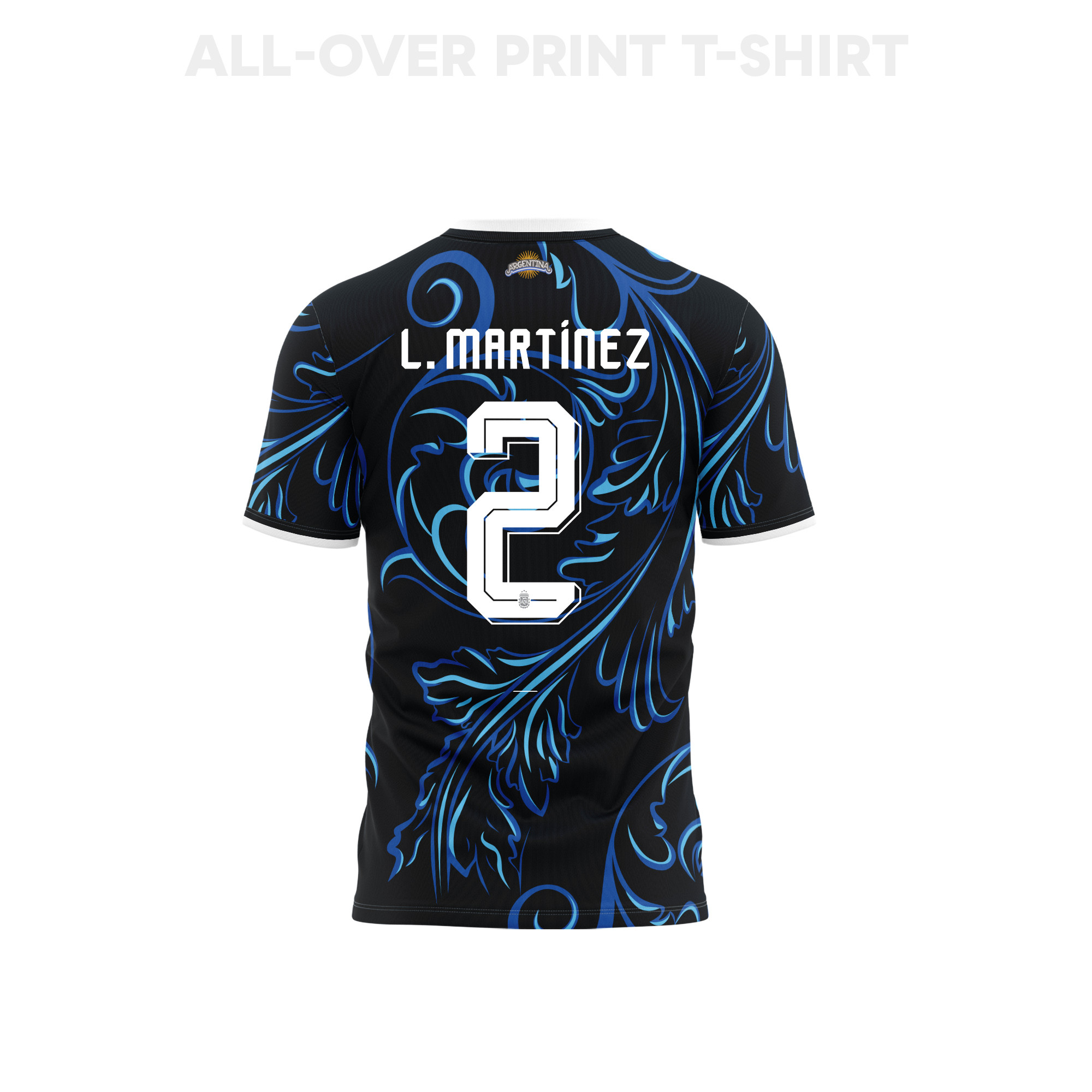 Lucas Martínez Quarta 2 Youth Argentina 2026 Away 3D T-shirt Fully Printed – Black - Jersey Teams