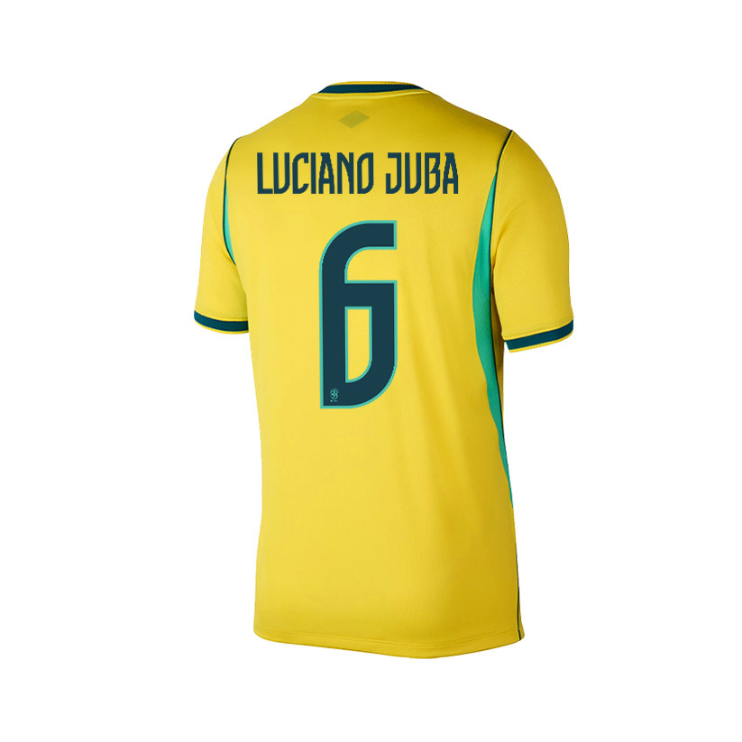 Luciano Juba 6 Brazil 2026 YOUTH Home Jersey & Shorts Set - Yellow - Jersey Teams
