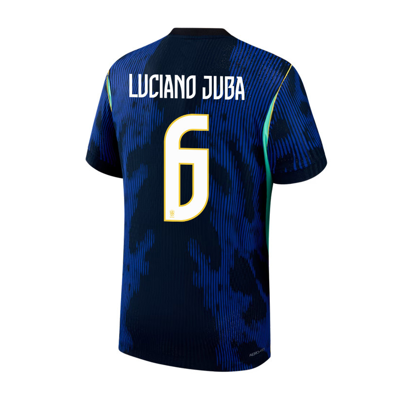 Luciano Juba 6 Brazil National Team 2026 x World Cup Patch Away Jersey - Blue, Men - Jersey Teams