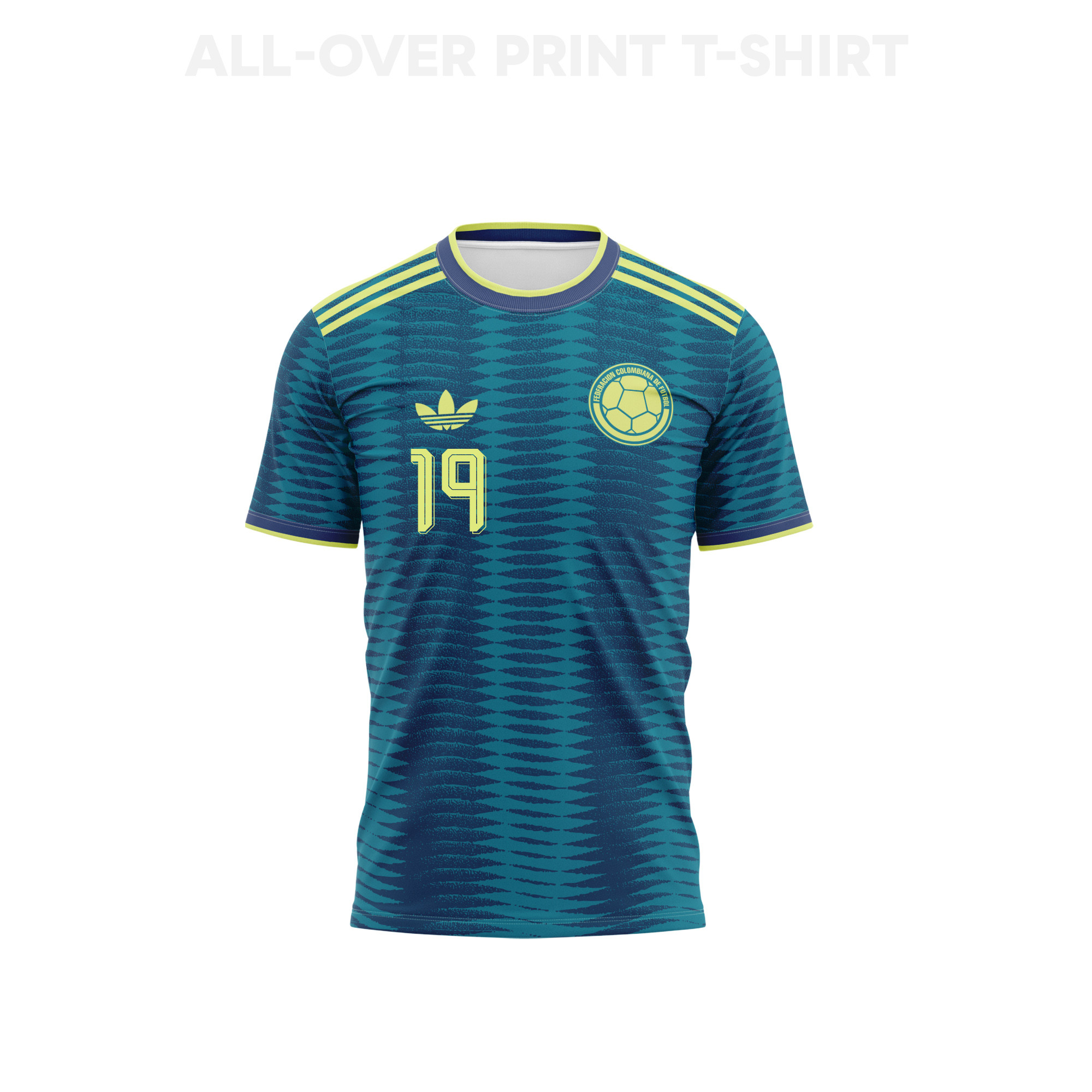 Luis Suárez 19 Youth Colombia 2026 Away 3D T-shirt Fully Printed – Turquoise - Jersey Teams