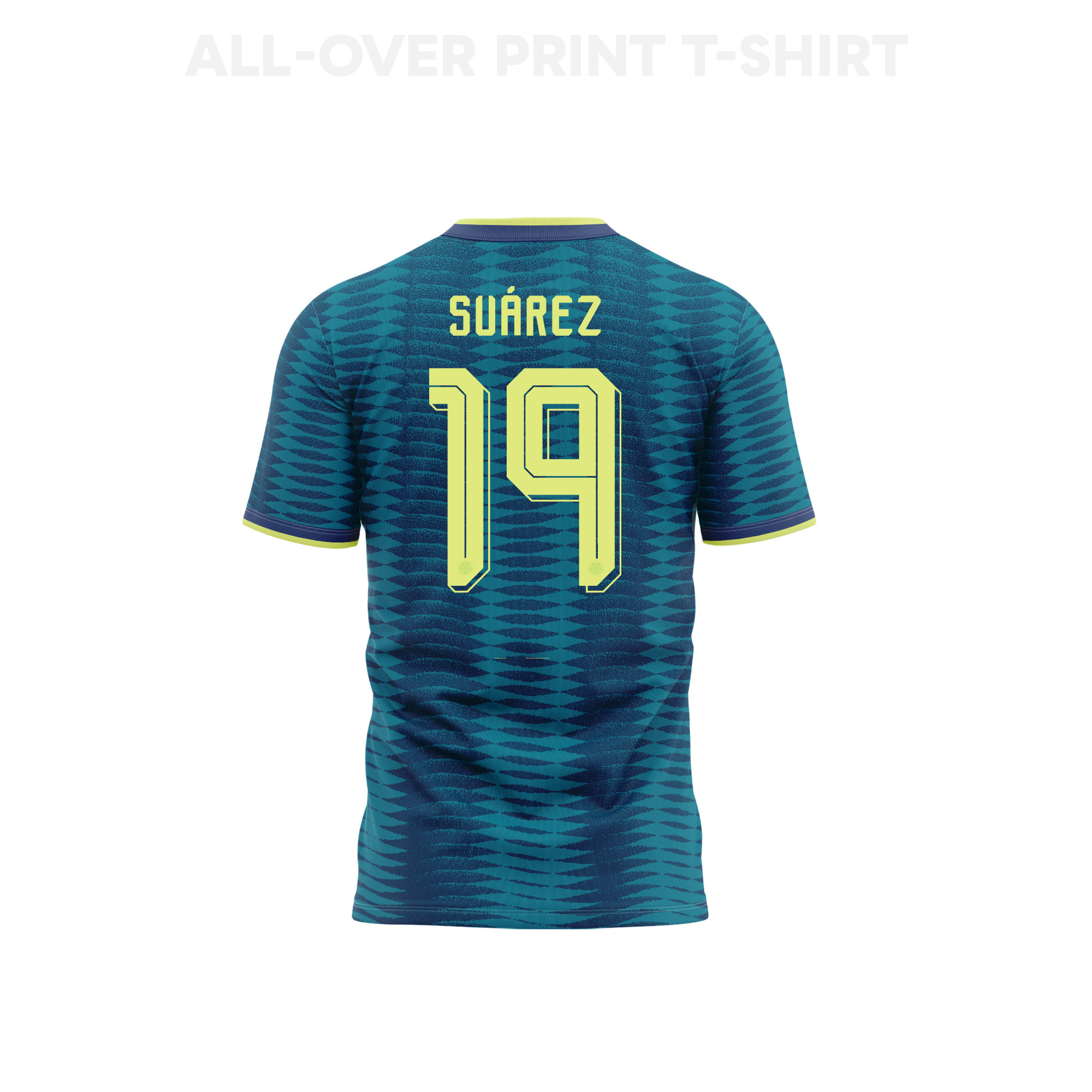 Luis Suárez 19 Youth Colombia 2026 Away 3D T-shirt Fully Printed – Turquoise - Jersey Teams