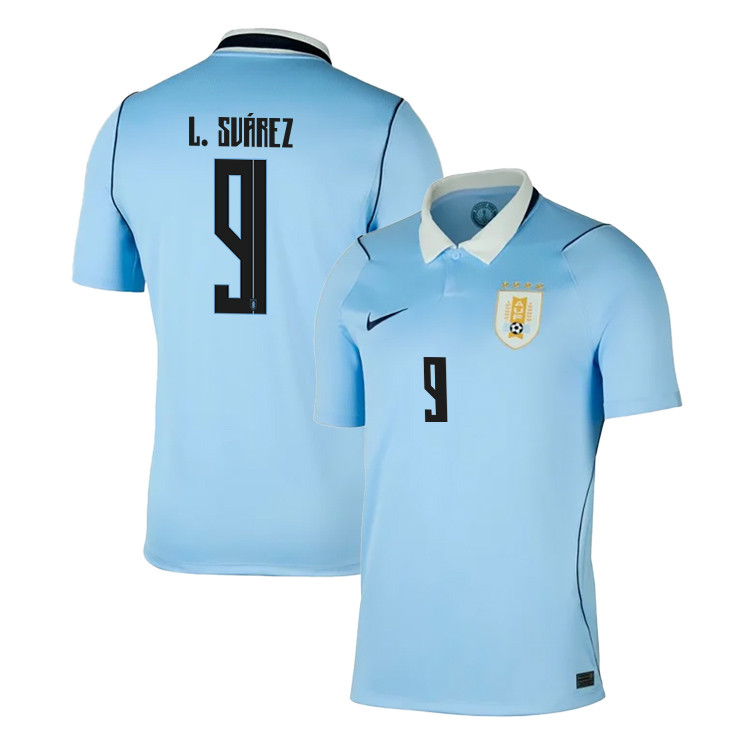 Luis Suárez 9 Uruguay National Team 2026 Home Jersey - Blue, Men - Jersey Teams