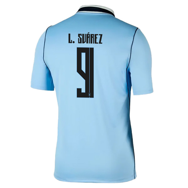 Luis Suárez 9 Uruguay National Team 2026 x World Cup Patch Home Jersey - Blue, Men - Jersey Teams