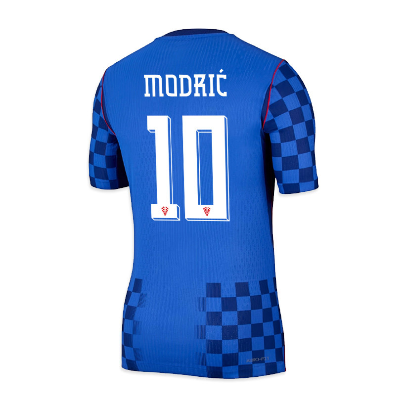 Luka Modrić 10 Croatia National Team 2026 x World Cup Patch Away Jersey - Blue, Men - Jersey Teams
