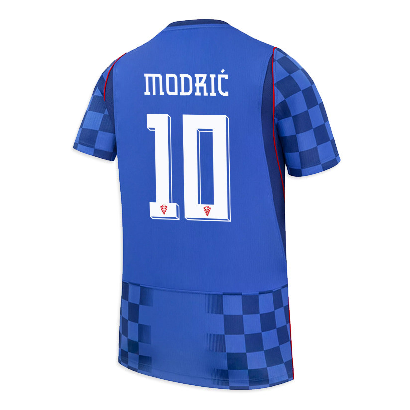 Luka Modrić 10 Youth Croatia National Team 2026 Away Jersey - Blue - Jersey Teams