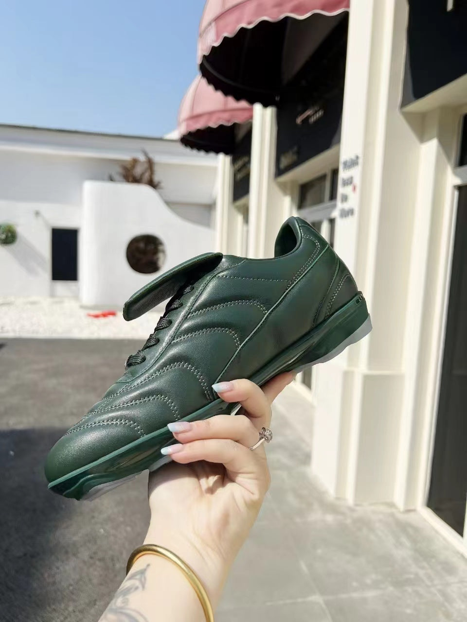 LV Soccer Sneaker Green