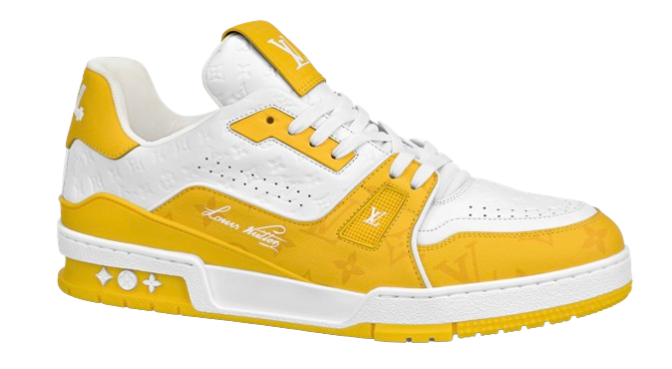 LV Trainers #54 Monogram Denim Yellow