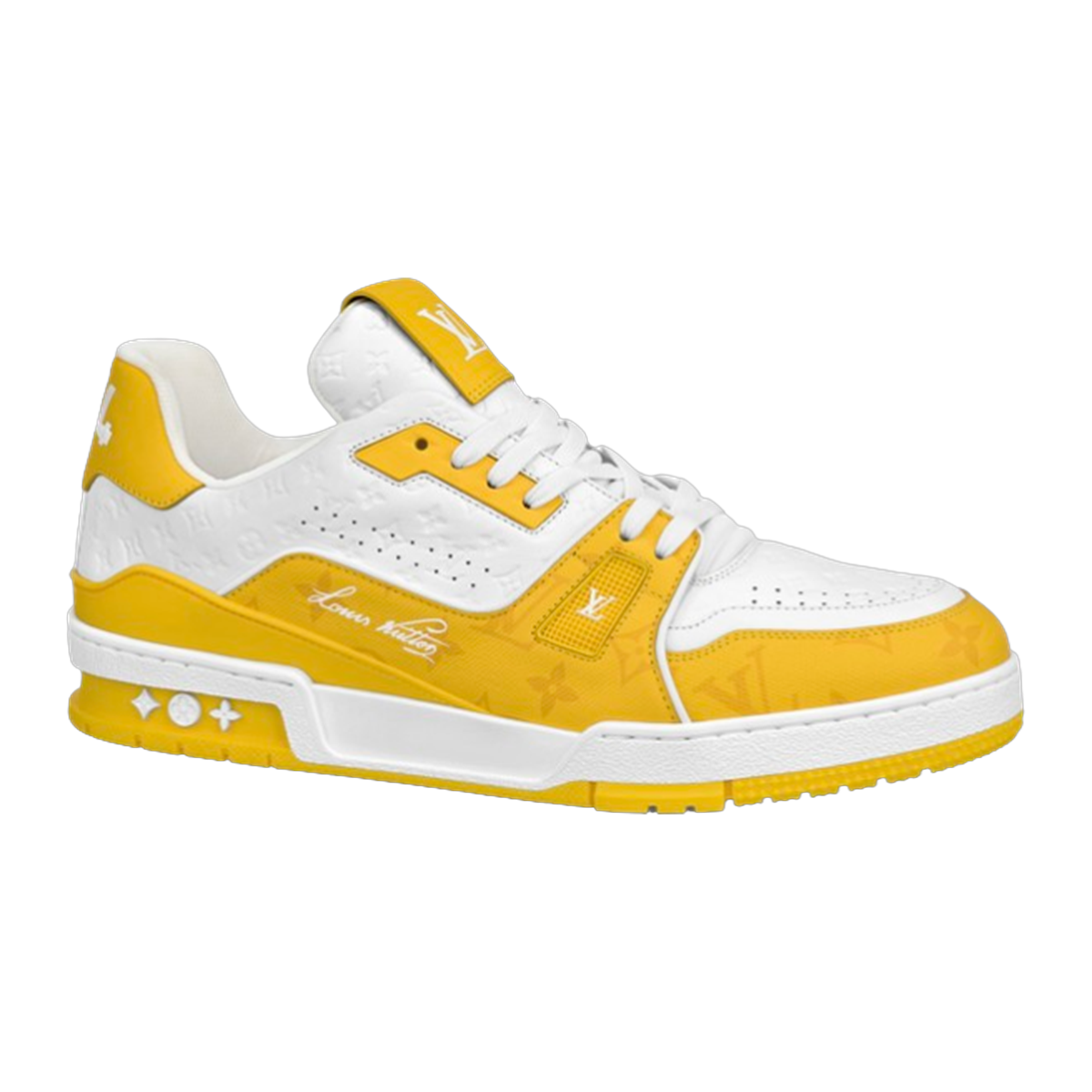 LV Trainers #54 Monogram Denim Yellow