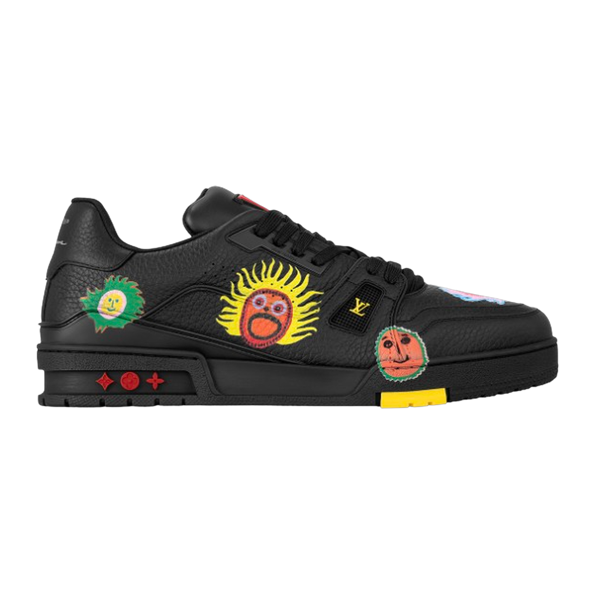 LV Trainers #54 x Yayoi Kusama Black