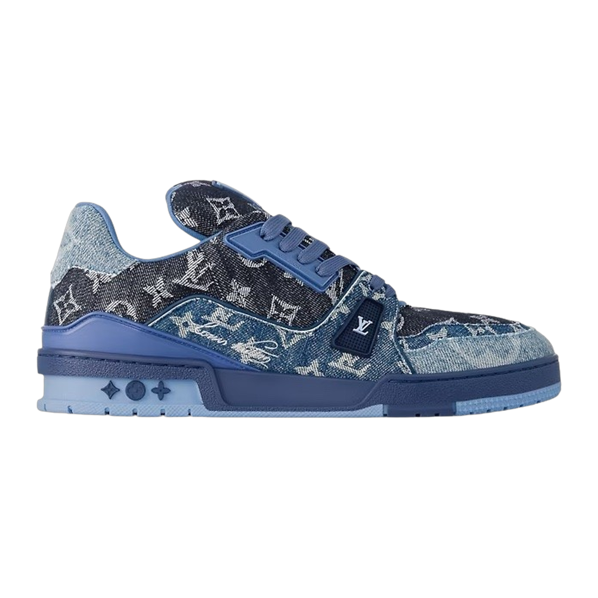 LV Trainers Blue Denim