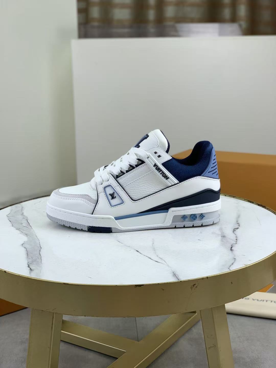 LV Trainers Blue White
