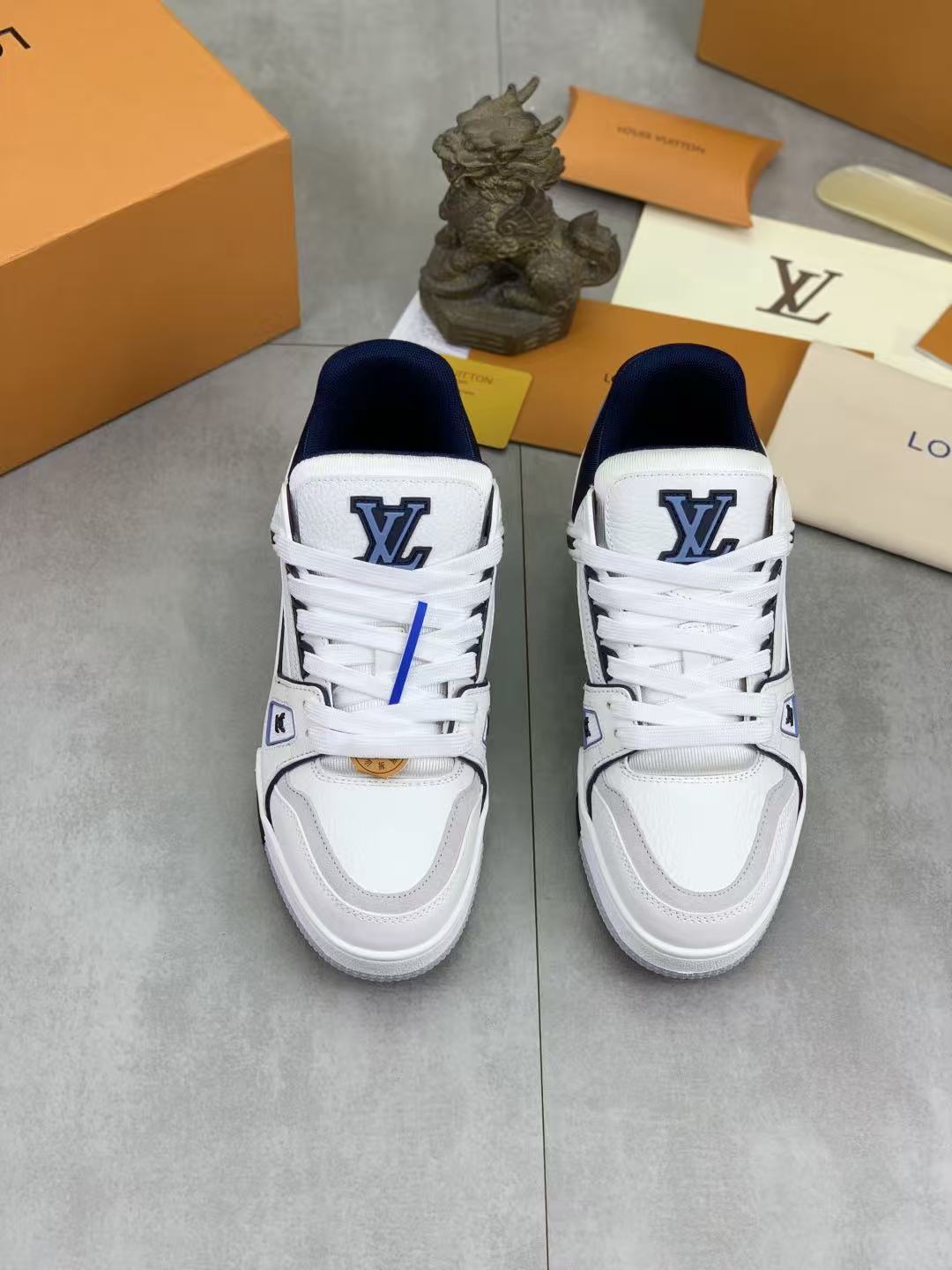 LV Trainers Blue White