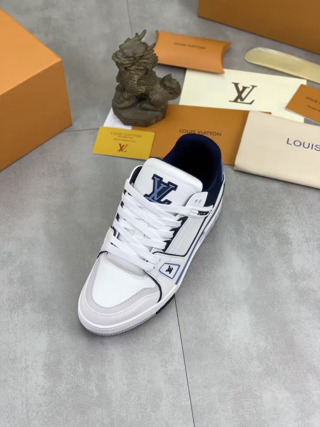 LV Trainers Blue White