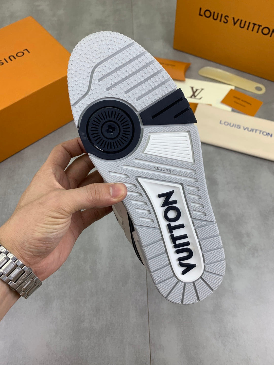 LV Trainers Blue White