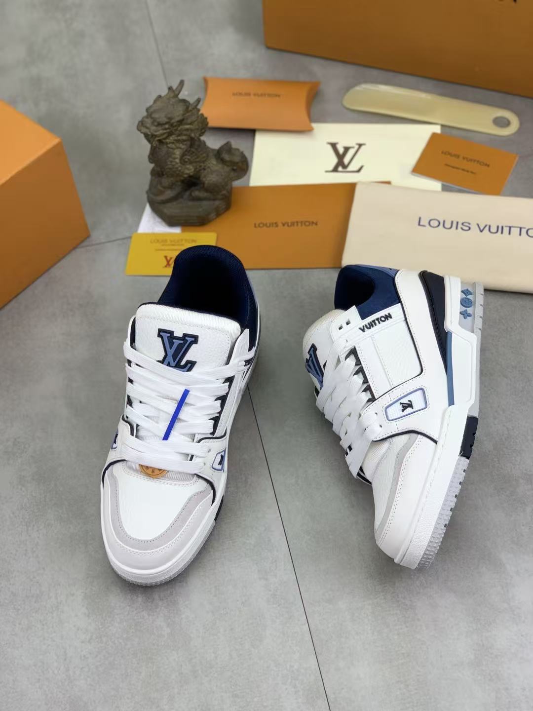 LV Trainers Blue White