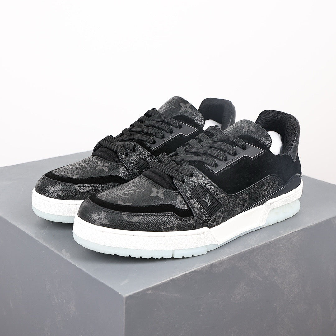 LV Trainers Monogram Black