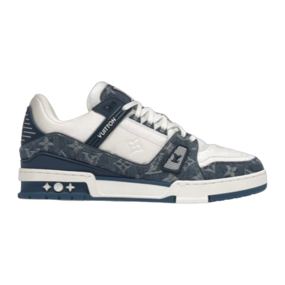 LV Trainers Monogram Denim Blue