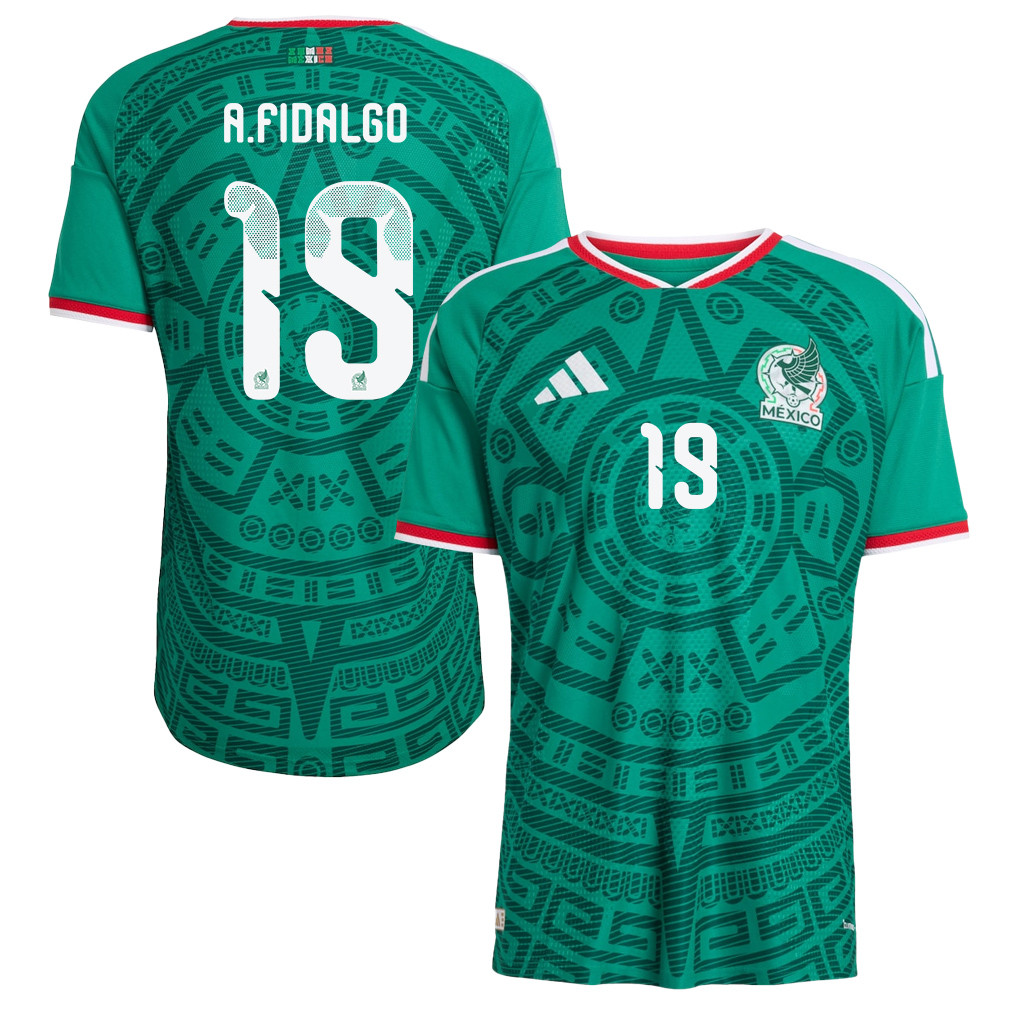 Álvaro Fidalgo 19 Mexico National Team 2026 Home Jersey - Green, Men - Jersey Teams