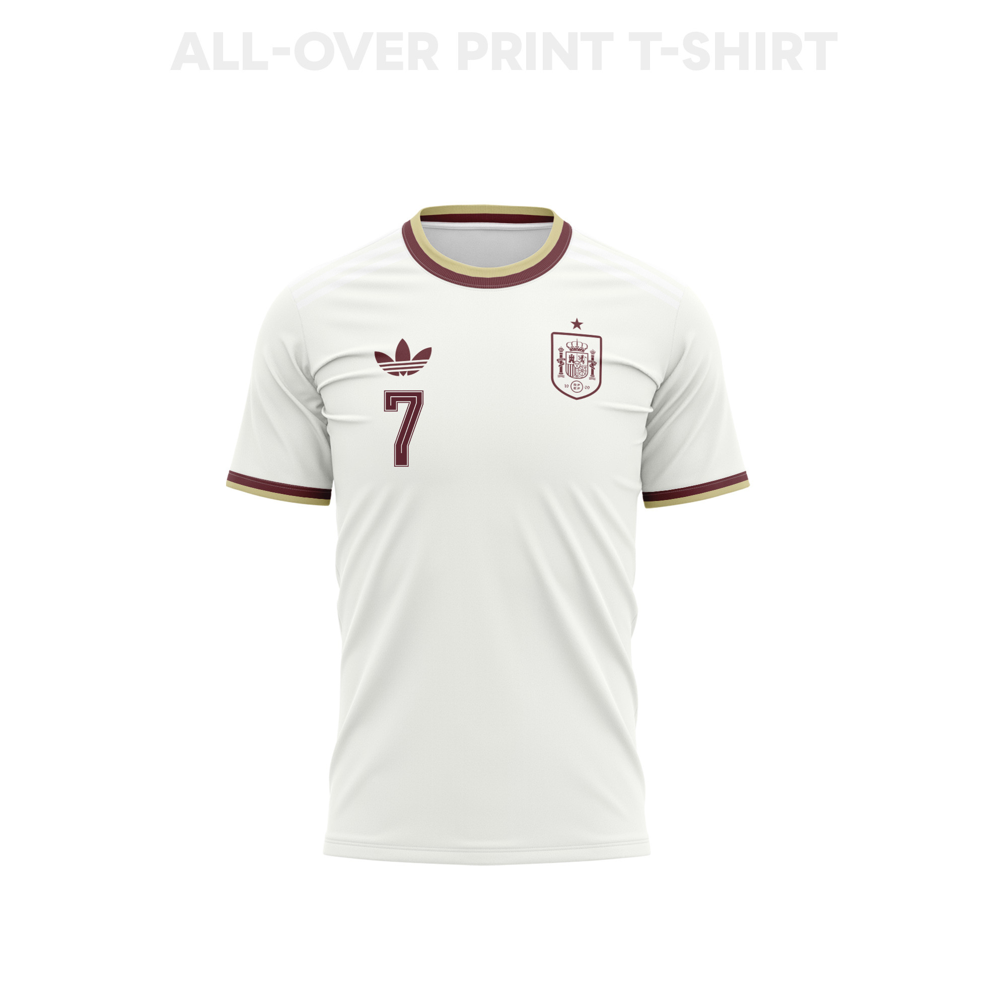 Álvaro Morata 7 Spain 2026 Away 3D T-Shirt Fully Printed – Unisex, White - Jersey Teams