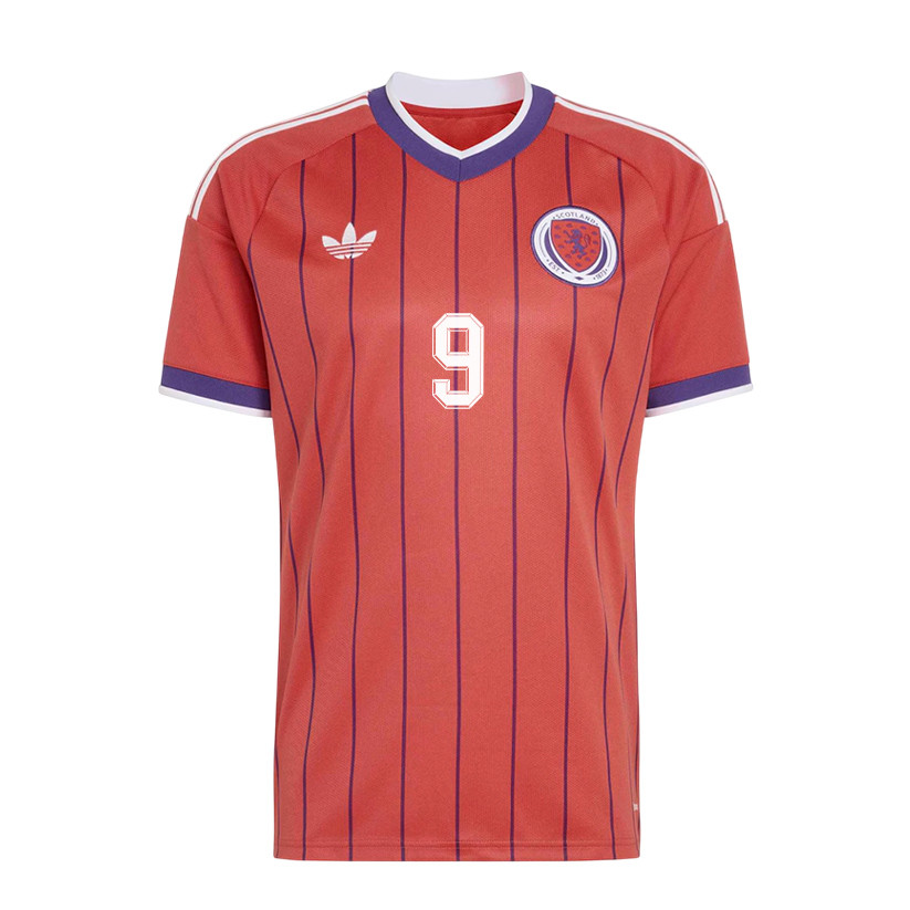 Lyndon Dykes 9 Scotland National Team 2026 Away Jersey - Red, Men - Jersey Teams