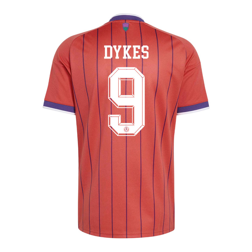 Lyndon Dykes 9 Scotland National Team 2026 x World Cup Patch Away Jersey - Red, Men - Jersey Teams