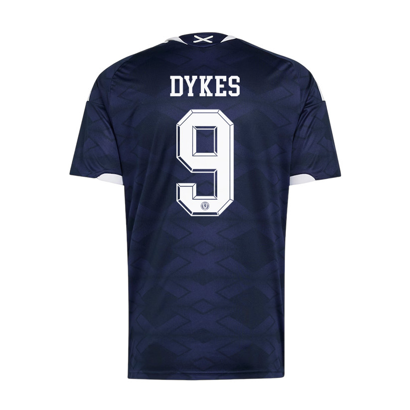 Lyndon Dykes 9 Scotland National Team 2026 x World Cup Patch Home Jersey - Navy, Men - Jersey Teams