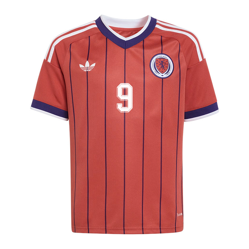 Lyndon Dykes 9 Youth Scotland National Team 2026 Away Jersey - Red - Jersey Teams