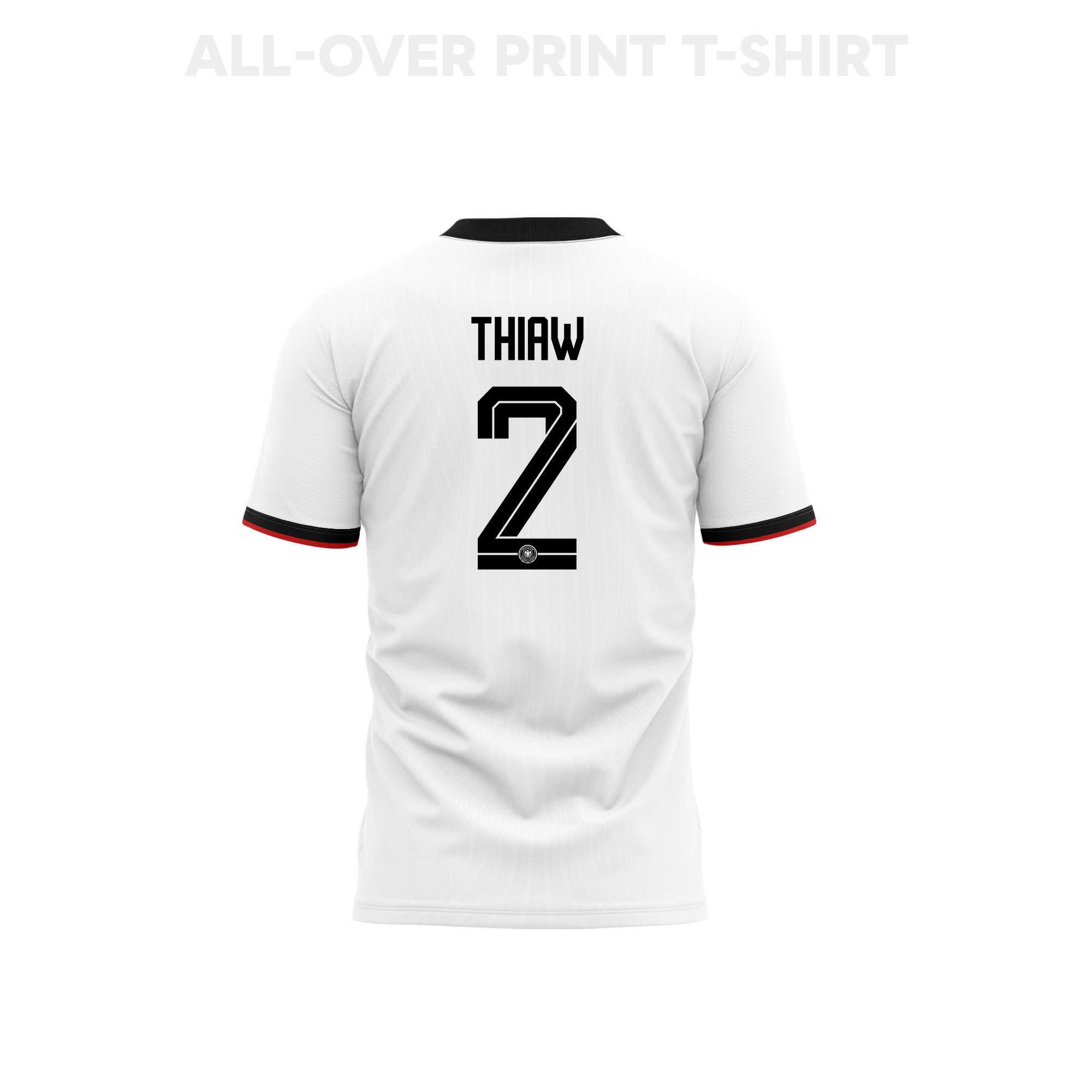 Malick Thiaw 2 Germany 2026 Home 3D T-Shirt Fully Printed – Unisex, White - Jersey Teams