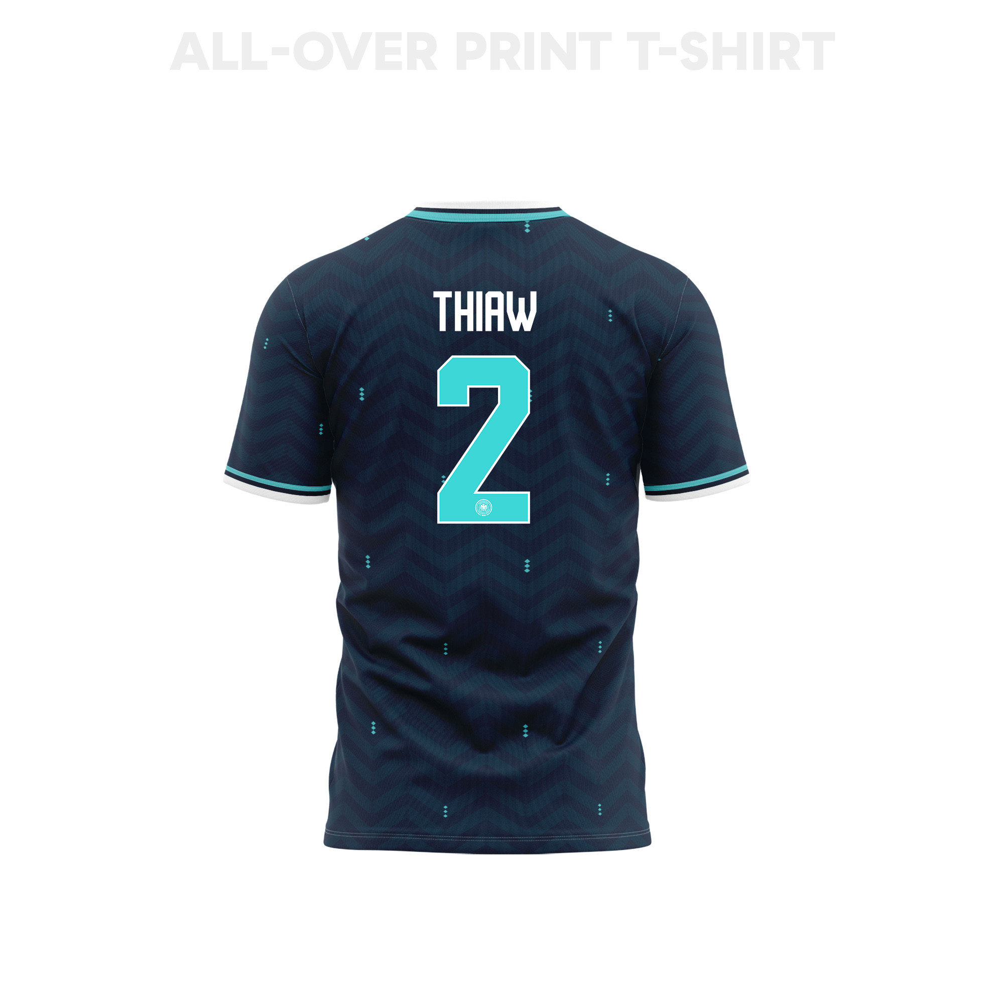 Malick Thiaw 2 Youth Germany 2026 Away 3D T-shirt Fully Printed – Navy - Jersey Teams