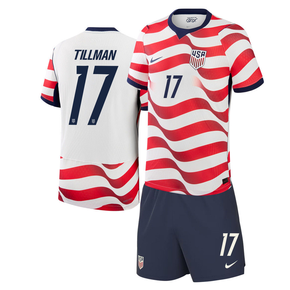 Malik Tillman 17 USMNT 2026 Home Men Jersey & Shorts Set - Jersey Teams