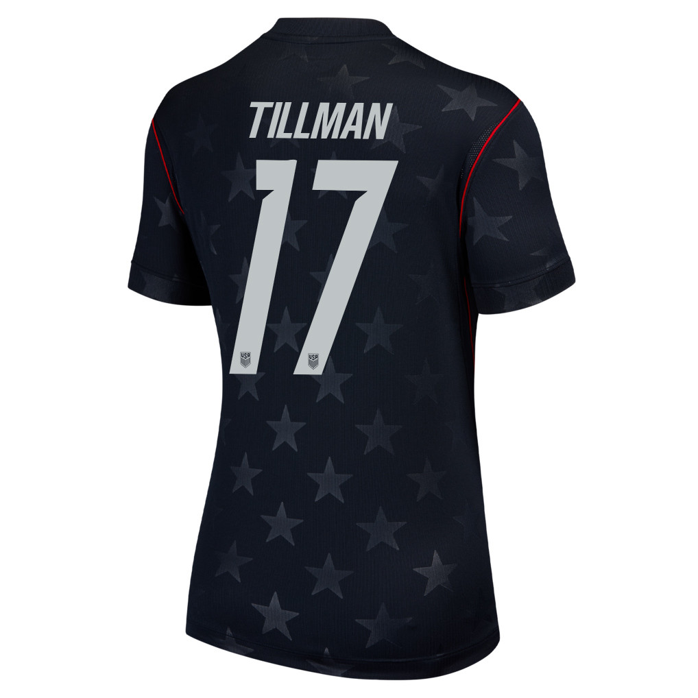 Malik Tillman 17 USMNT 2026 Women's Away Stadium Game Jersey - Black - Jersey Teams