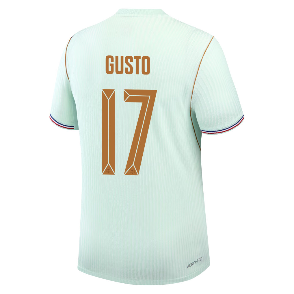 Malo Gusto 17 France National Team 2026 Away Jersey – Green, Men – Jersey Teams