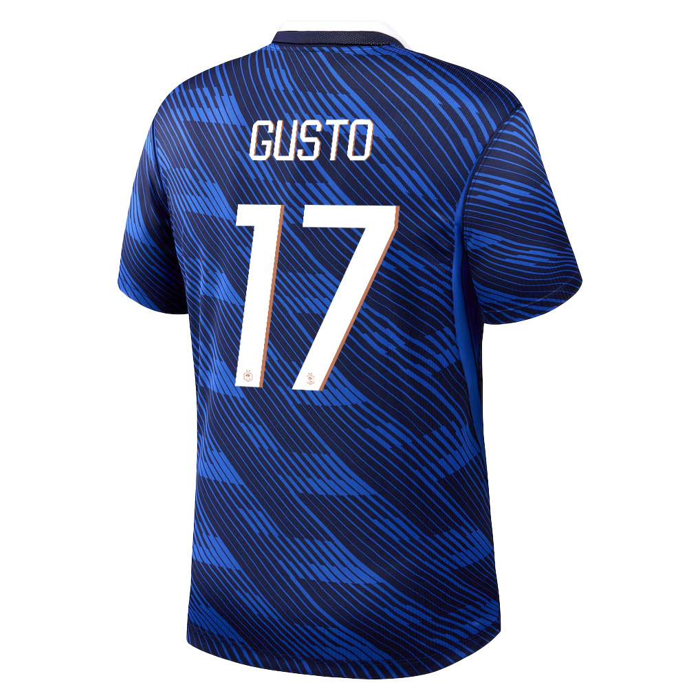 Malo Gusto 17 France National Team 2026 x World Cup Patch Home Jersey - Blue, Men - Jersey Teams