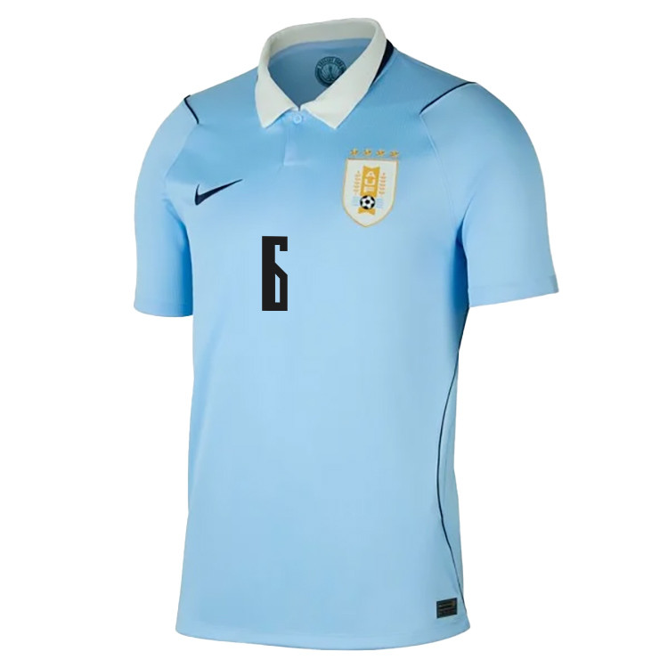 Manuel Ugarte 6 Uruguay National Team 2026 Home Jersey - Blue, Men - Jersey Teams