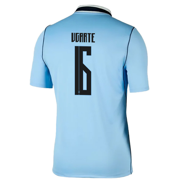 Manuel Ugarte 6 Uruguay National Team 2026 Home Jersey - Blue, Men - Jersey Teams