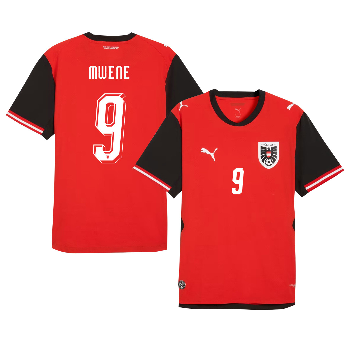 Marcel Sabitzer 9 Austria National Team 2026 Home Jersey - Red, Men - Jersey Teams