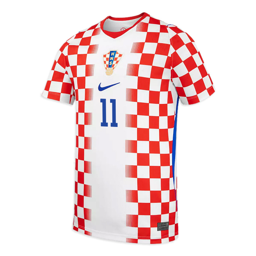Marcelo Brozović 11 Youth Croatia National Team 2026 Home Jersey - White/ Red - Jersey Teams