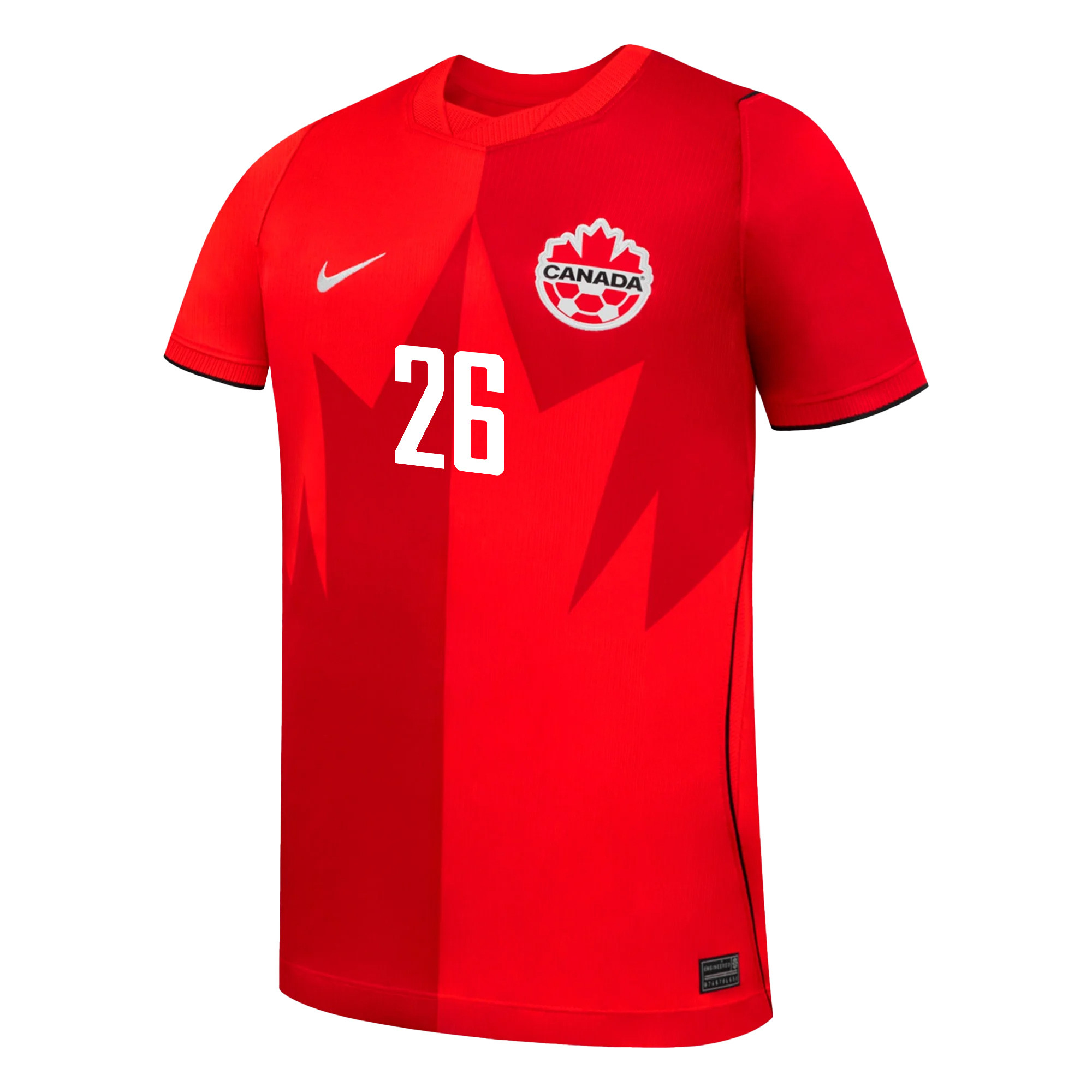 Marcelo Flores 26 Youth Canada National Team 2026 Home Jersey - Red - Jersey Teams