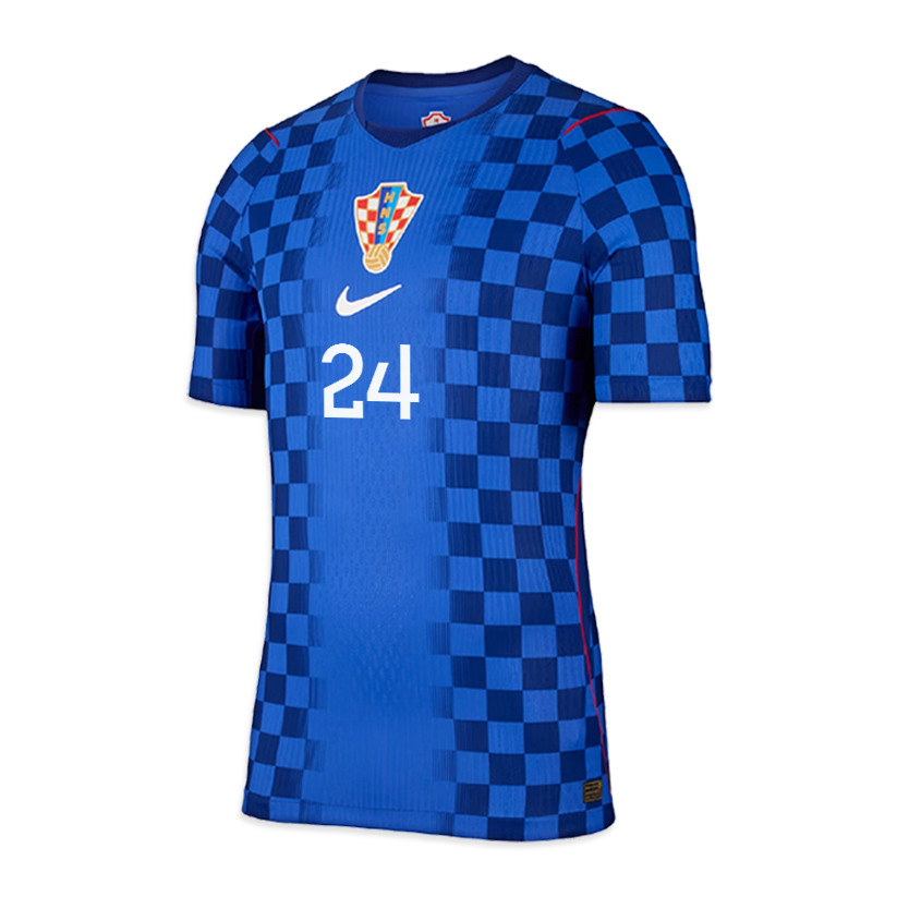 Marco Pašalić 24 Croatia National Team 2026 x World Cup Patch Away Jersey - Blue, Men - Jersey Teams