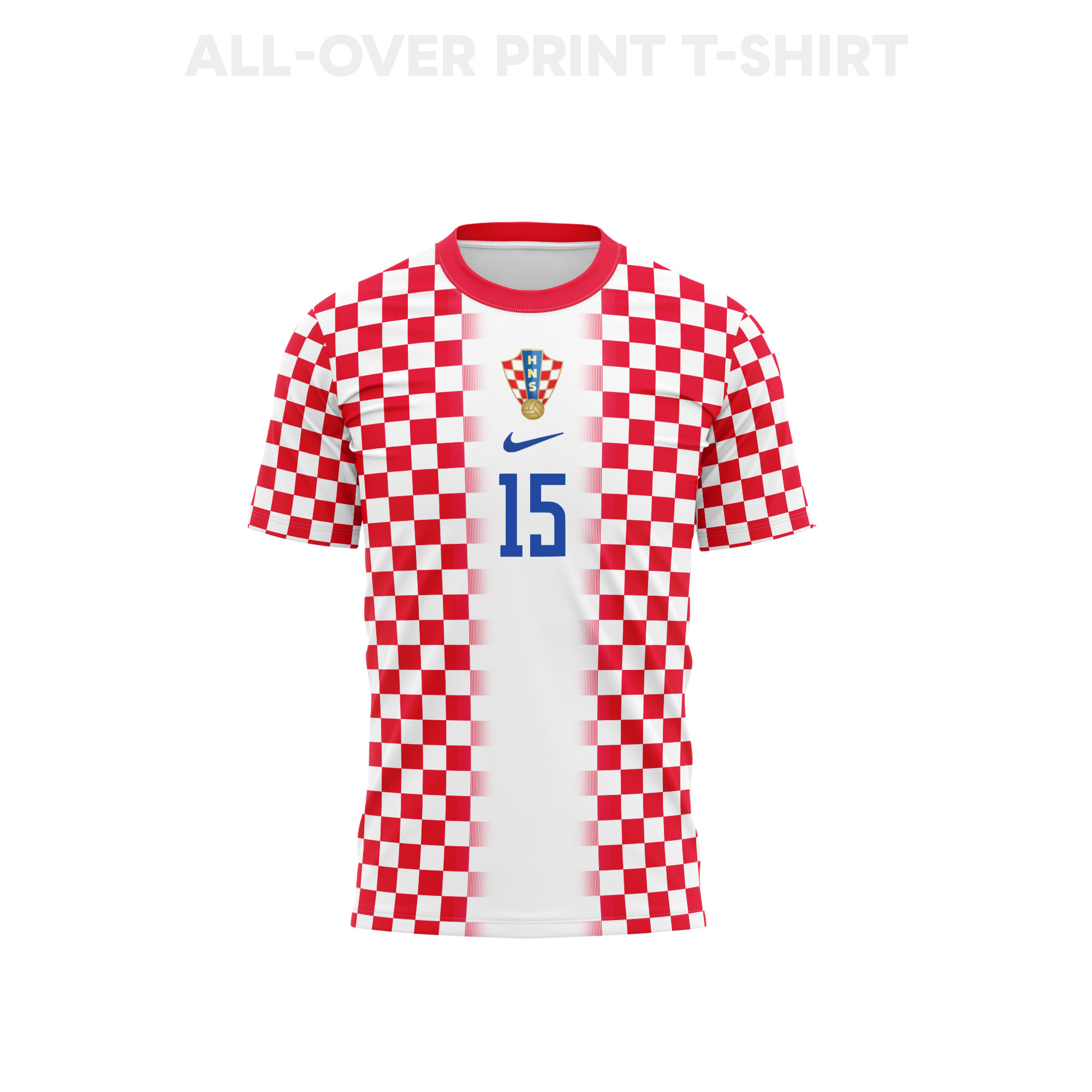 Mario Pasalic 15 Croatia 2026 Home 3D T-Shirt Fully Printed – Unisex, White - Jersey Teams